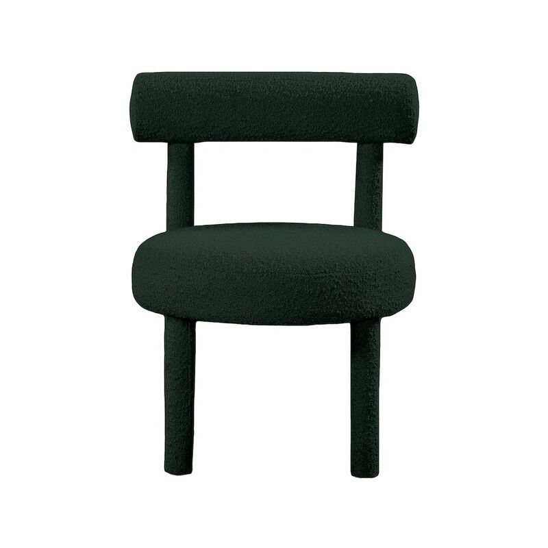 Meridian Furniture Parlor Green Boucle Fabric Accent Chair
