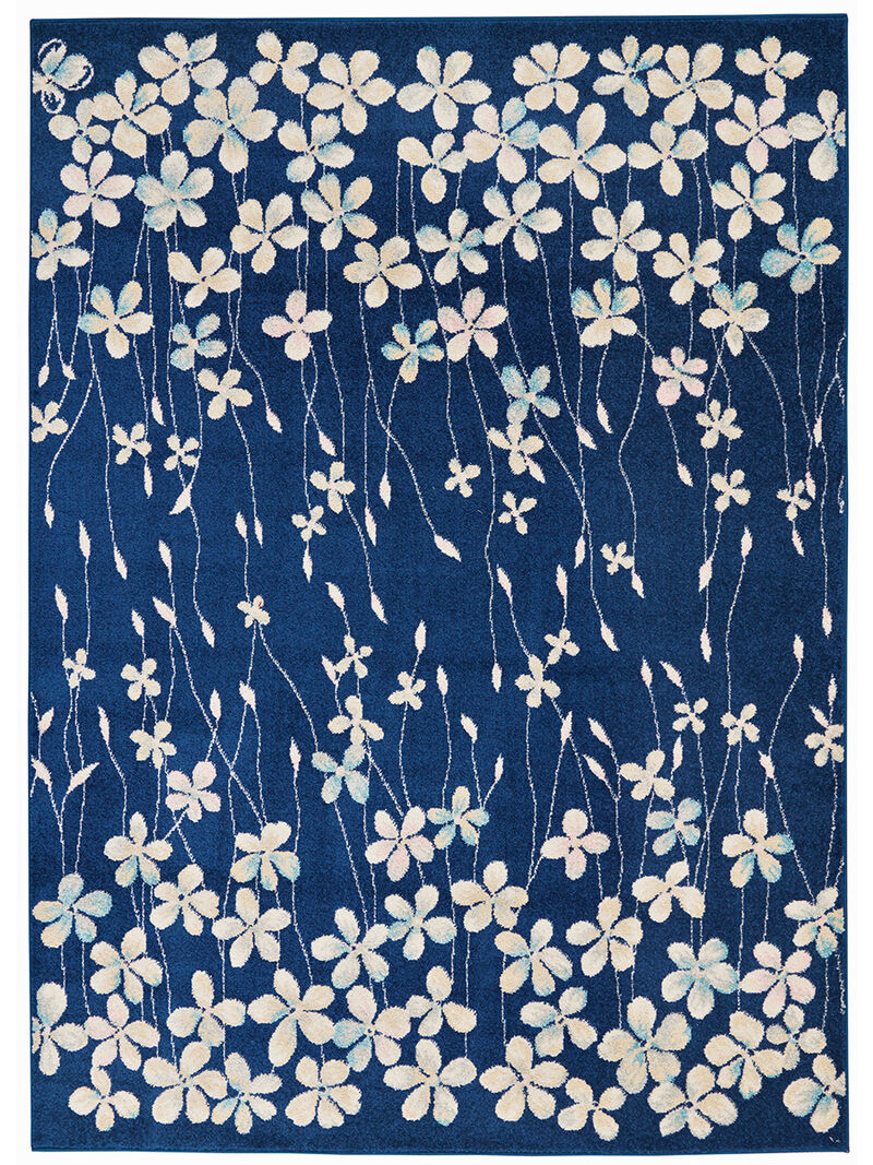 Tranquil TRA04 Navy 5'3" x 7'3" Rug image number 0