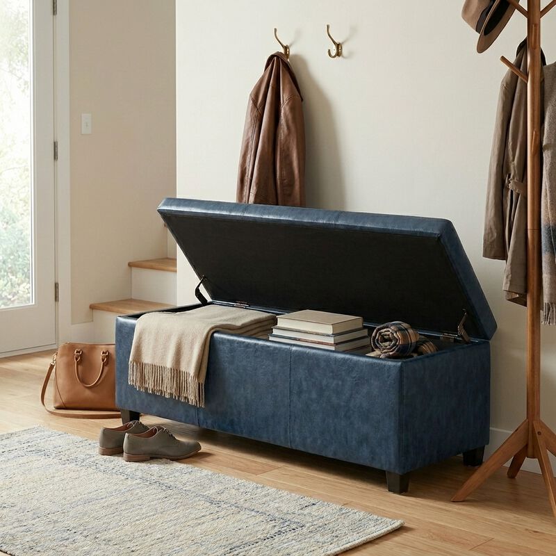 Avalon Storage Ottoman Bench image number 2