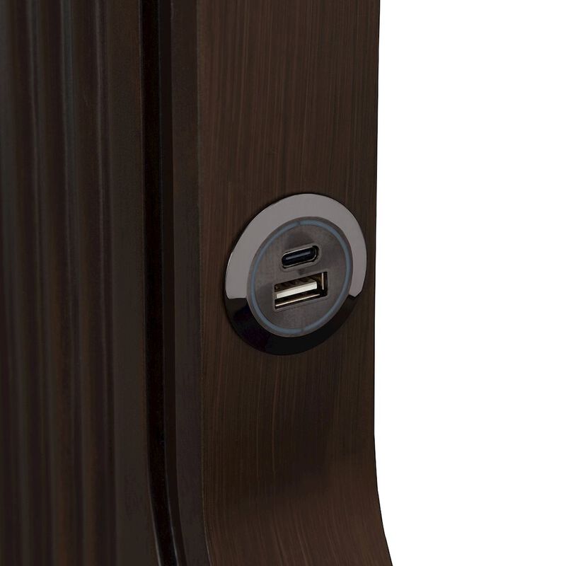 Michael Amini West Kensington Eastern King Bed - Buff/Medium Espresso