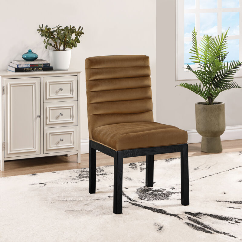 Meridian Furniture Evelyn Beige Velvet Dining Chair