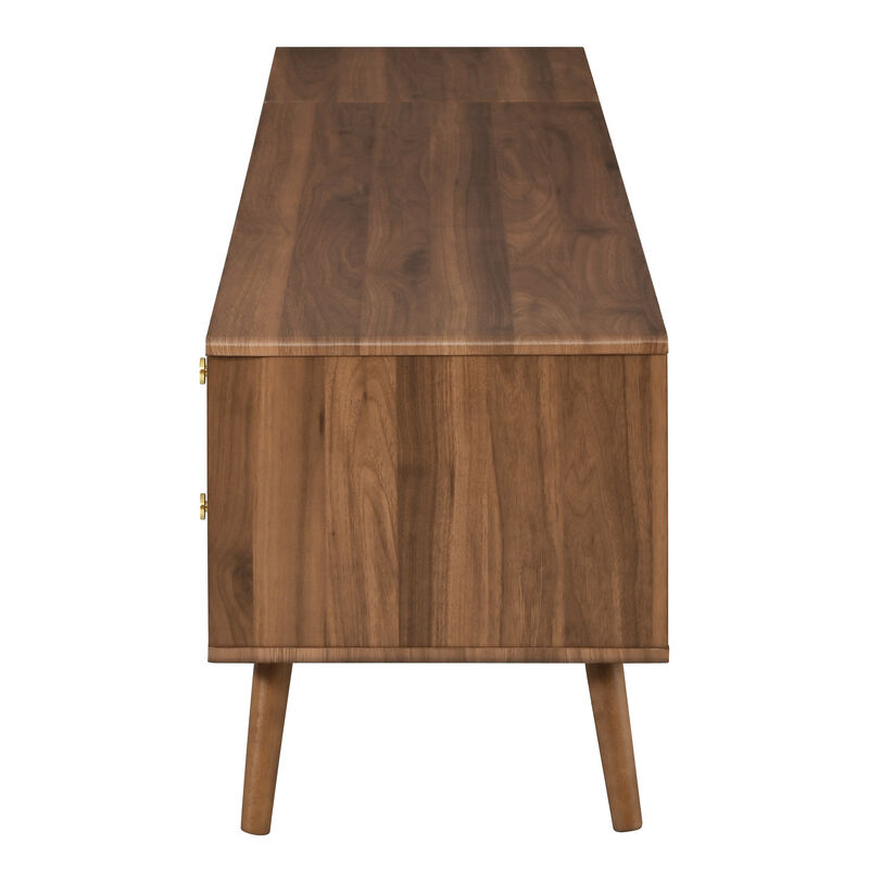 Modern Rattan Doors TV Stand image number 8