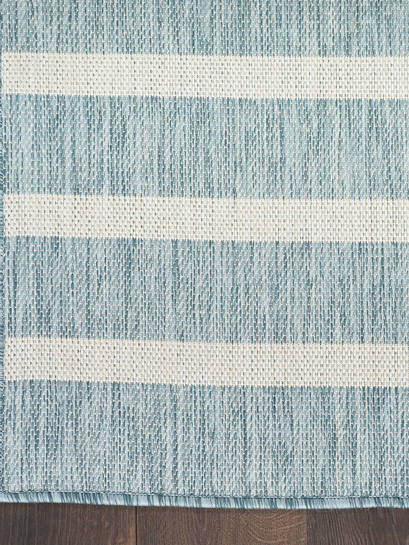 Positano POS03 Aqua/Ivory 2'2" x 10' Rug image number 2