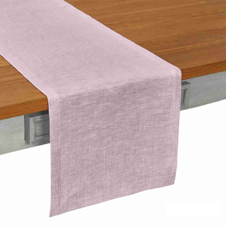 Solino Home 100% Pure Linen Table Runner - Athena