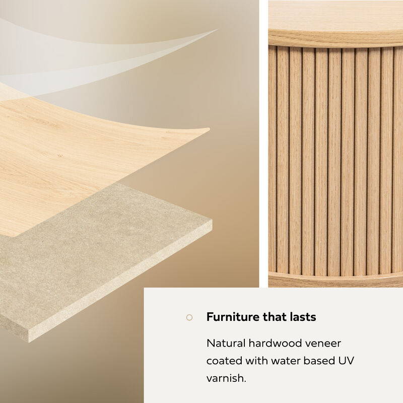 SLIDDO 16'' Floating Nightstand with Storage and Sliding Door.