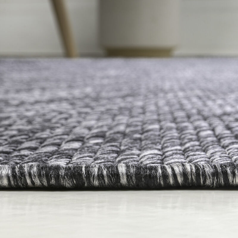 Evan Modern Rustic Organic Curve Area Rug