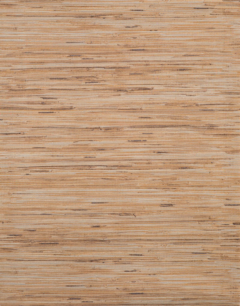 Lustrous Grasscloth Brown Wallpaper image number 0