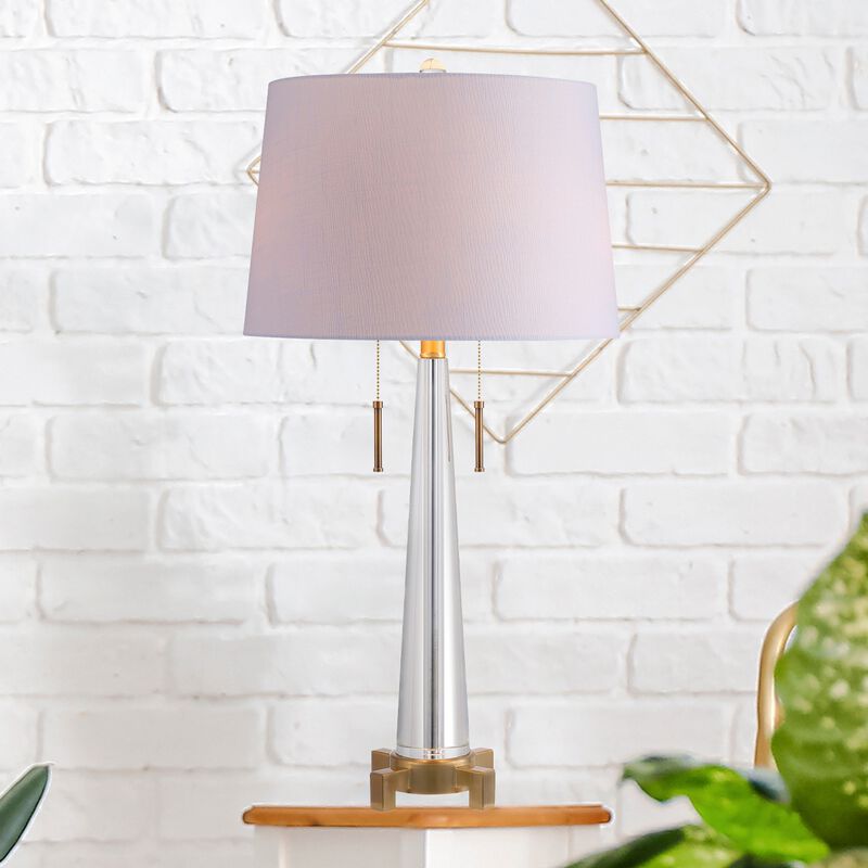 Zoe 2-Light Crystal LED Table Lamp