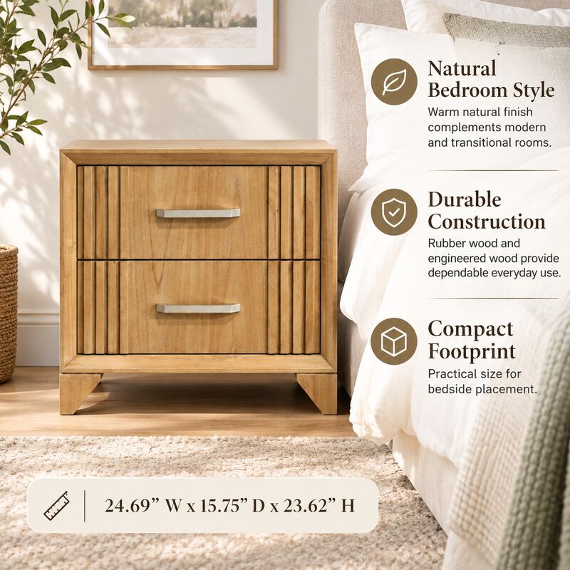 Elvarissiq 2-Drawer Nightstand image number 3