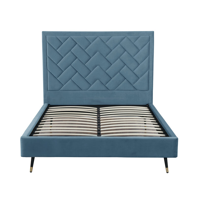 Crosby Blue Queen Bed