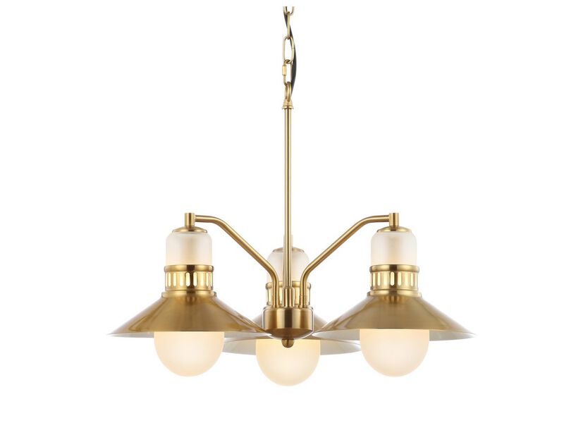 Colin Adjustable Iron/Glass Retro Hurricane LED Chandelier