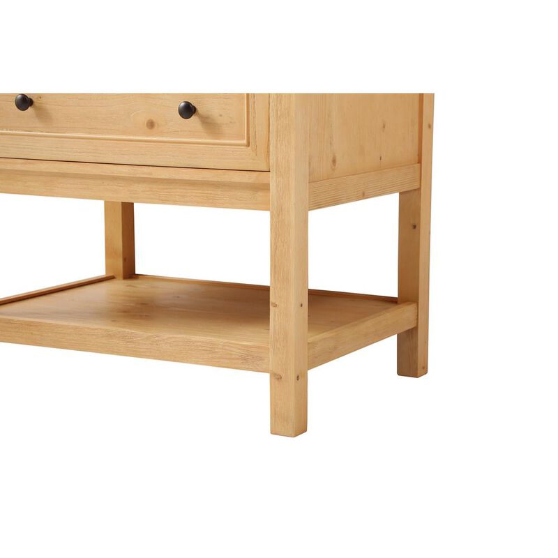 Elegant Kitchen and Bath 30 inch Single bathroom vanity in natural wood