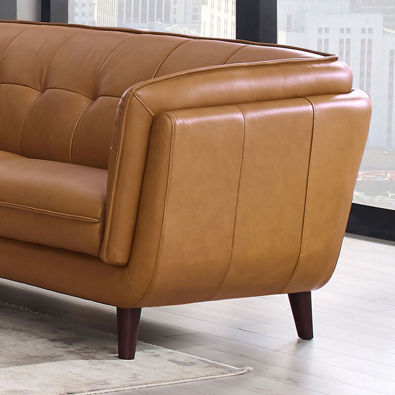 Solana Top Grain Leather Loveseat