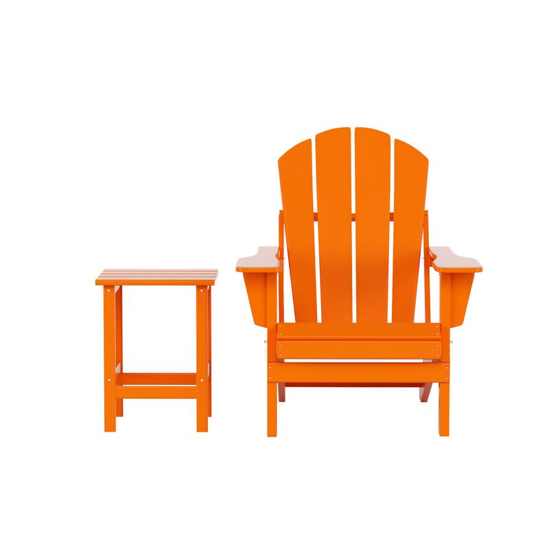 WestinTrends Outdoor Patio Adirondack Chair with Side Table image number 1