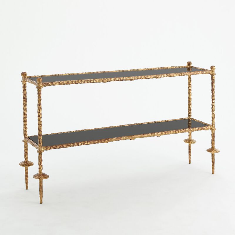 Gold Chiseled Console