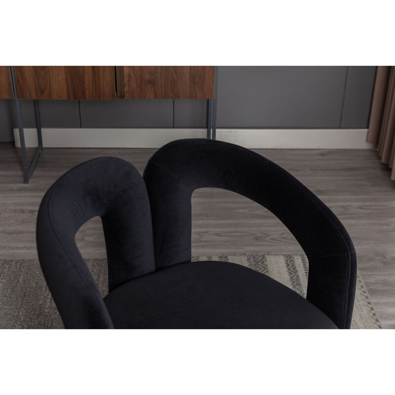 Streamdale Modern Fabric Upholstered Dining Chairs (Set of 2) image number 9