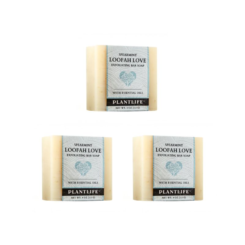 Plantlife Bar Soap - Loofah Love Spearmint 3 Pack image number 2