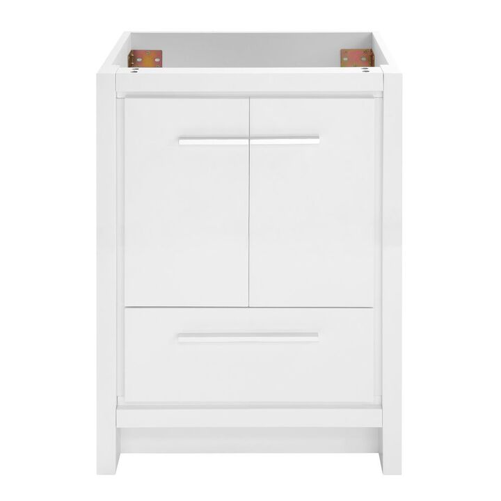 Virage 24 Freestanding, Bathroom Vanity in Glossy White Cabinet Only (SM-BV730W)