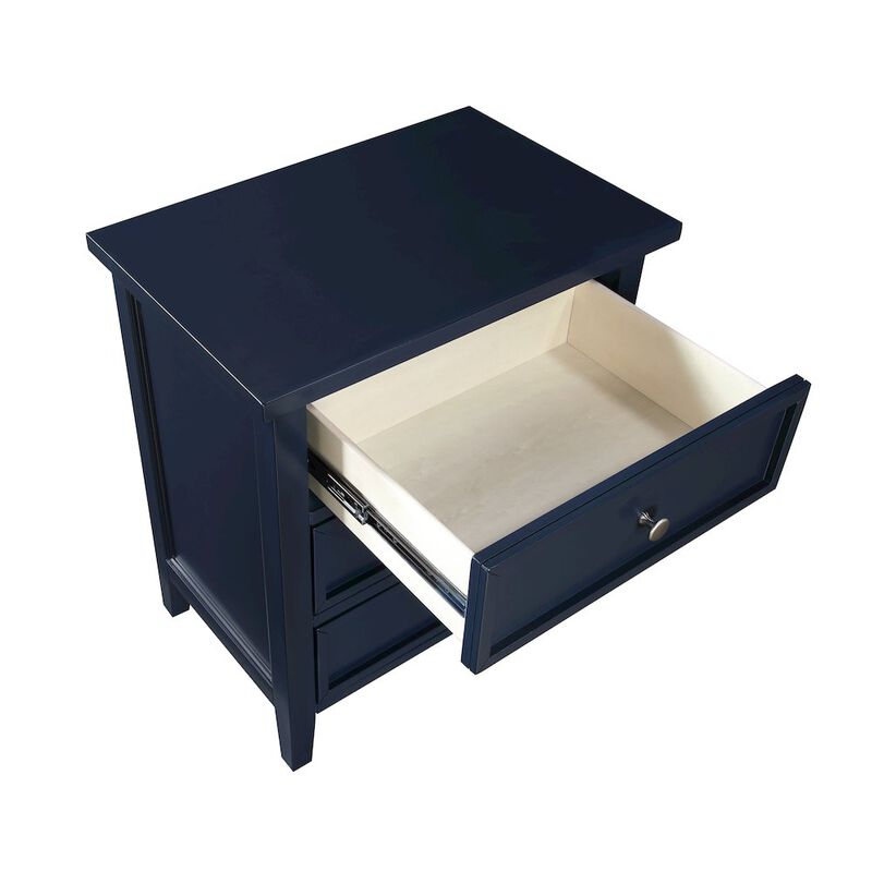 Comfort Pointe Lennon 3-drawer Nightstand - Midnight Blue