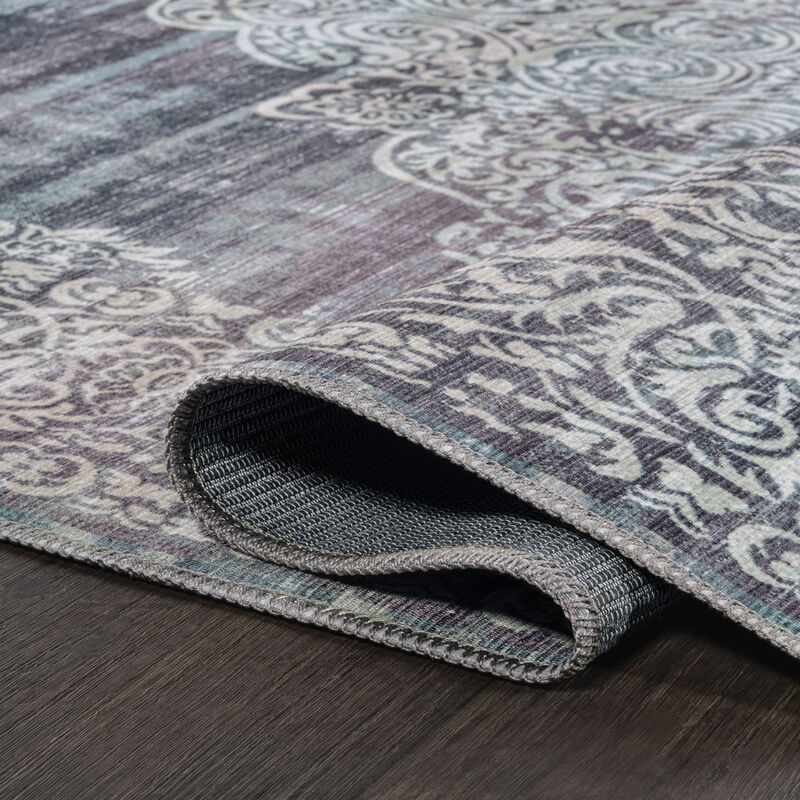 Regis Bohemian Medallion Machine-Washable Area Rug