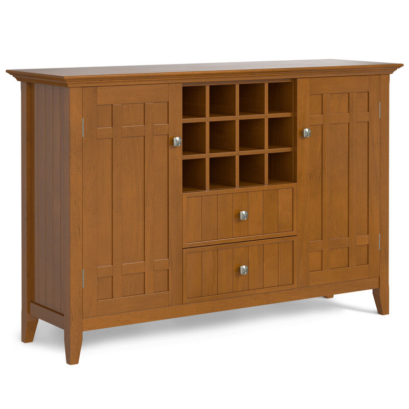 Simpli Home Bedford Sideboard Buffet and Wine Rack image number 0