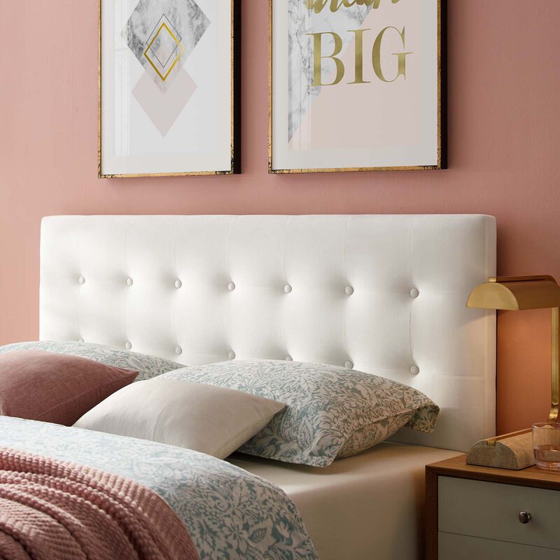 Emily Biscuit Tufted Performance Velvet Full Headboard image number 7
