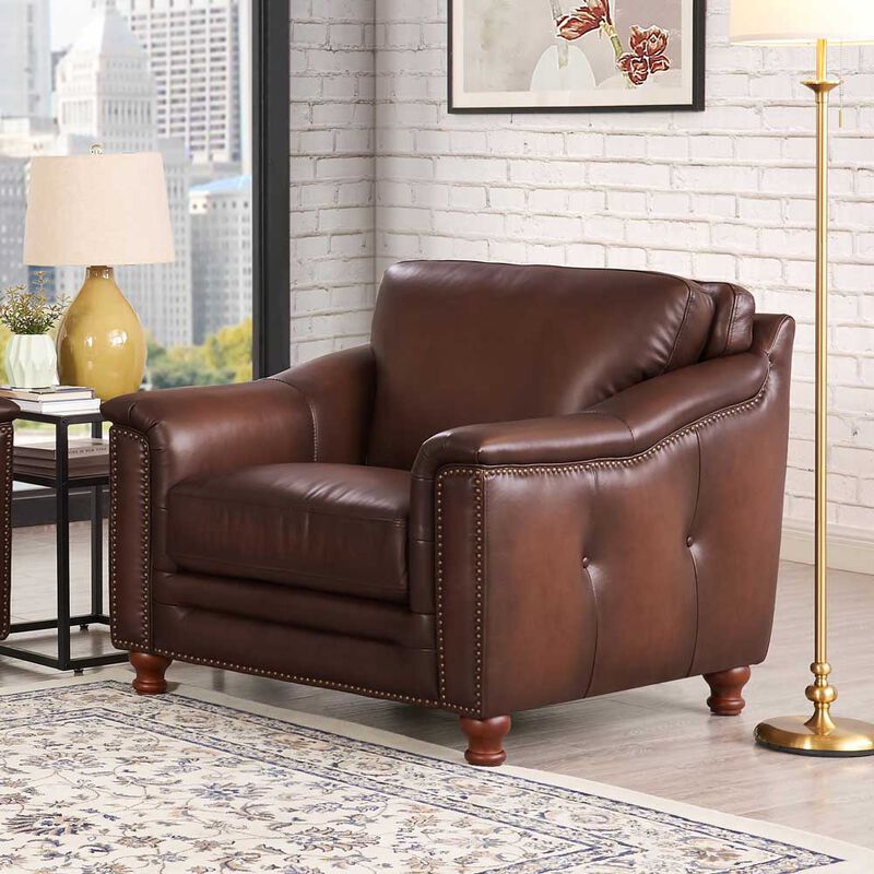 Belfast Top Grain Leather Chair