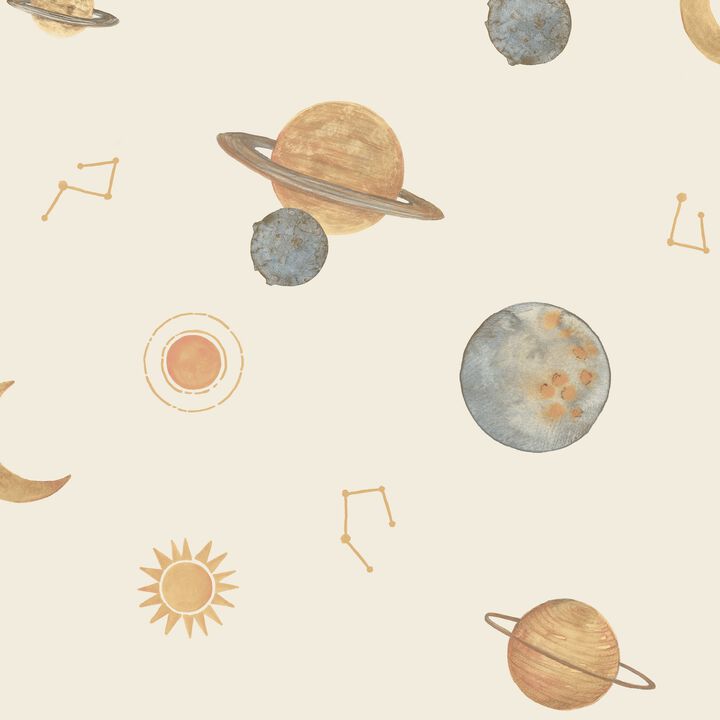 Little Dreamers Photographic All-over Print Beige Wallpaper GDLD3519