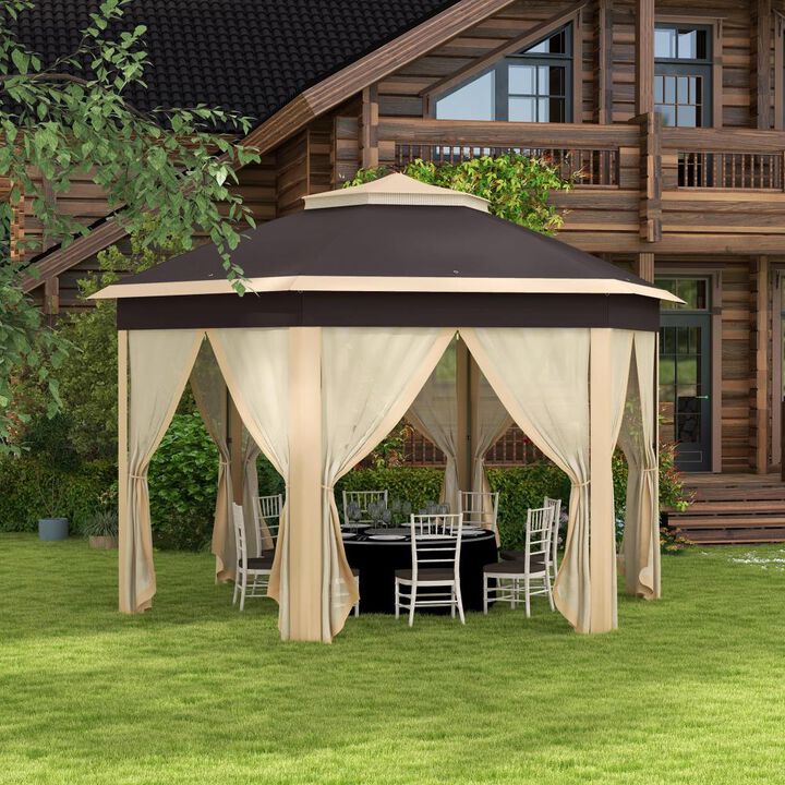 Hivvago 13x13 Portable Hexagon Canopy Tent