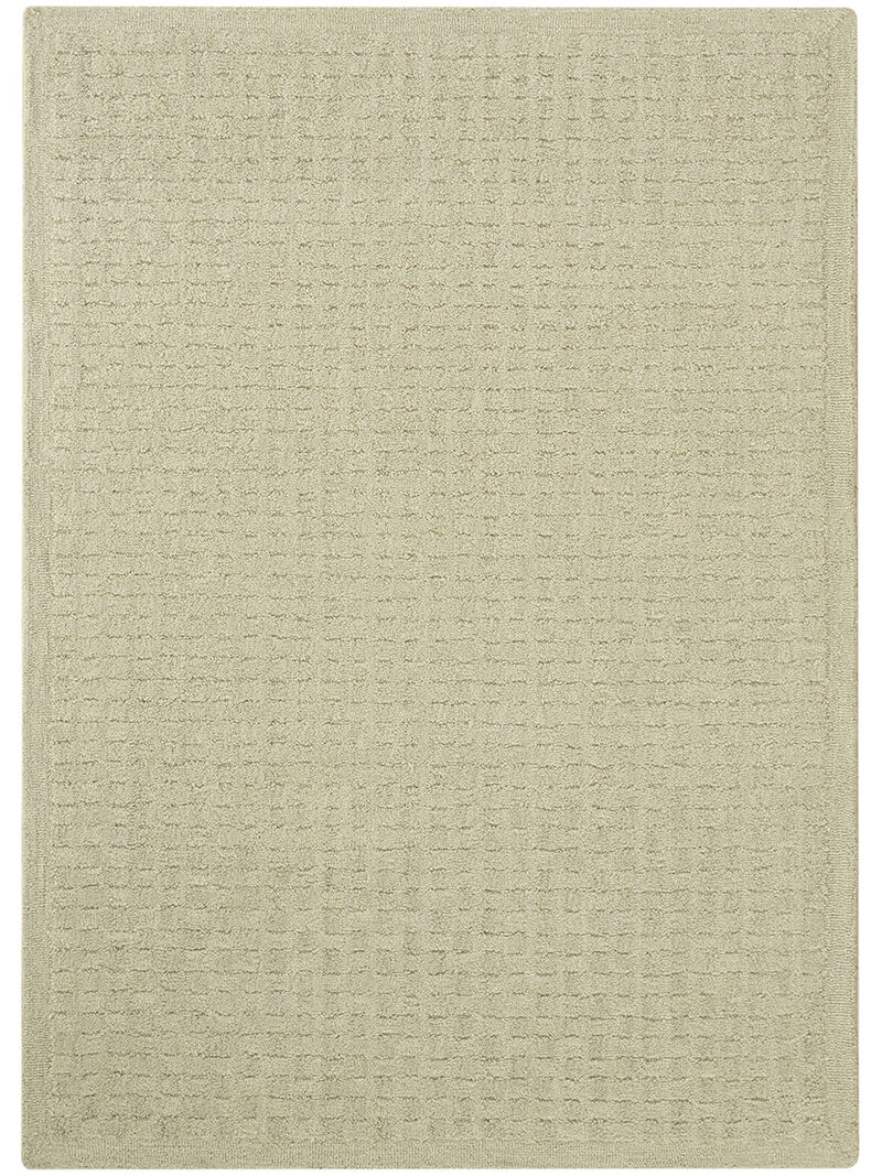 Pure Grids PGR01 Light Green 5'3" x 7'3" Rug
