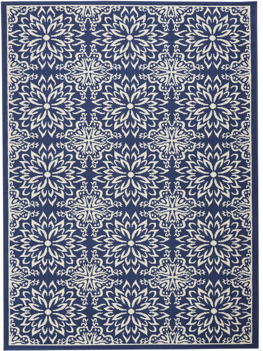 Jubilant JUB06 Navy/Ivory 3' x 5' Rug