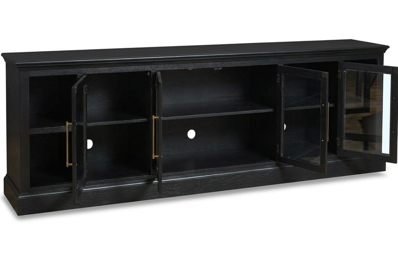 Byron 98" Console with 4 Doors in Black image number 2