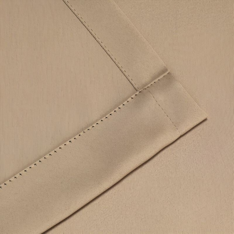 Set of 2 Blackout Curtains Rod Pocket Solid Room Darkening image number 2