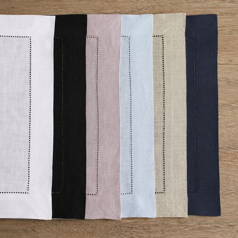 Linen Placemats - Classic Hemstitch