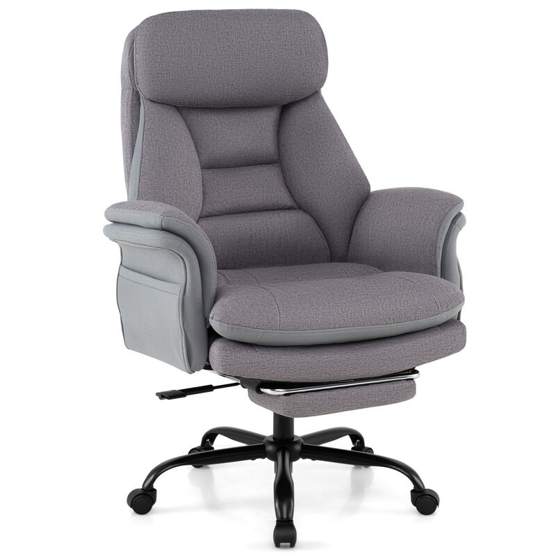 Big and Tall Executive Office Chair 400 lbs Faux Leather Ergonomic Design image number 0