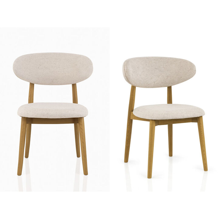 Nordic Comfort Dining Chair 2pc Set