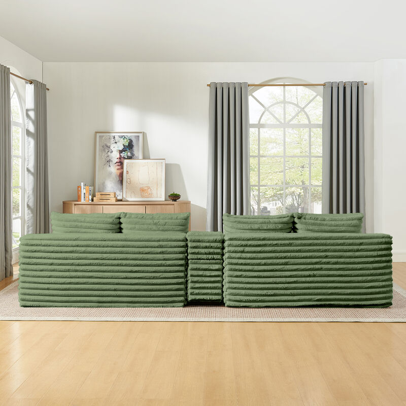 Snupdu 127" Cloud Couch Sectional image number 3