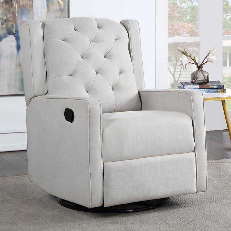 AFG Baby Furniture Ava Manual Swivel Glider Recliner Gray
