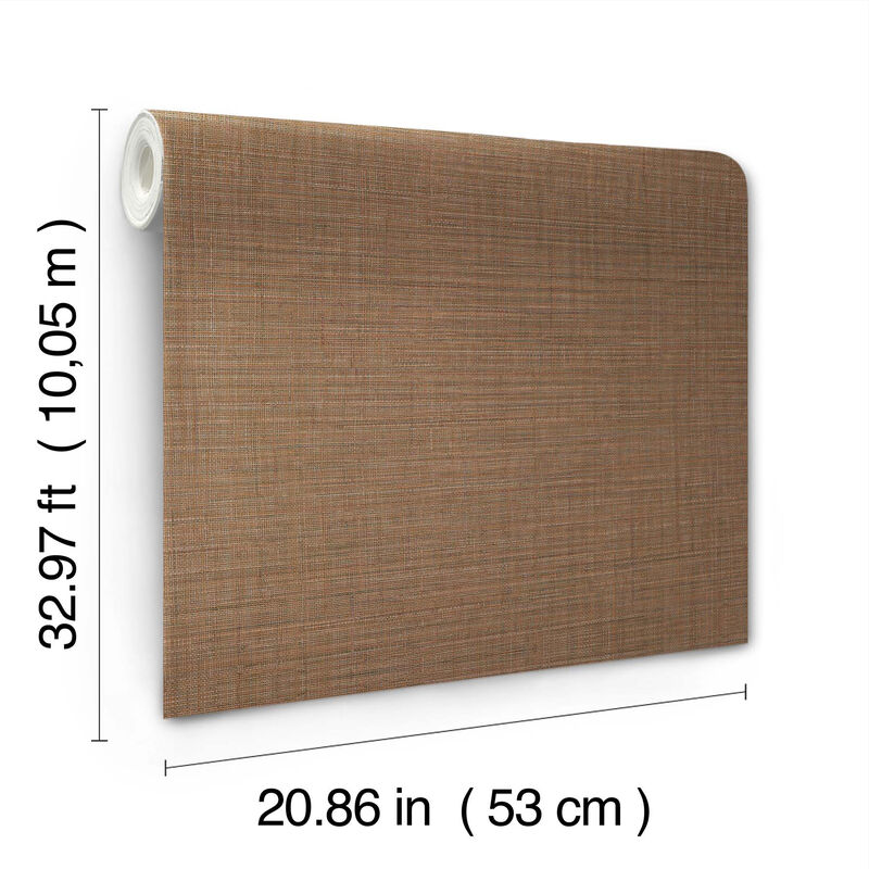 Lotus Silk Terracotta Wallpaper (Set of 2) image number 3