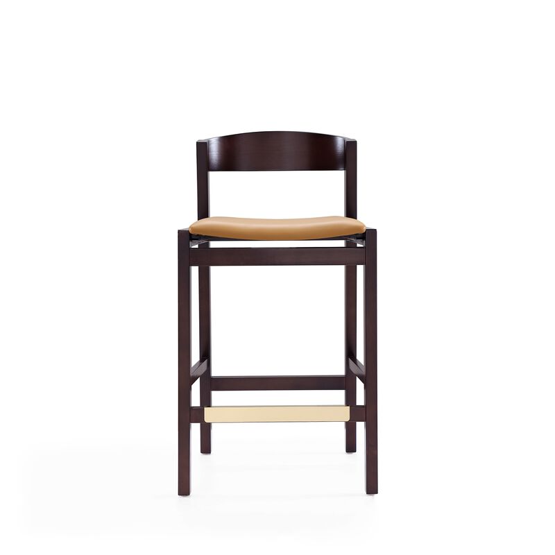 Klismos Tan Counter Stools (Set of 3)