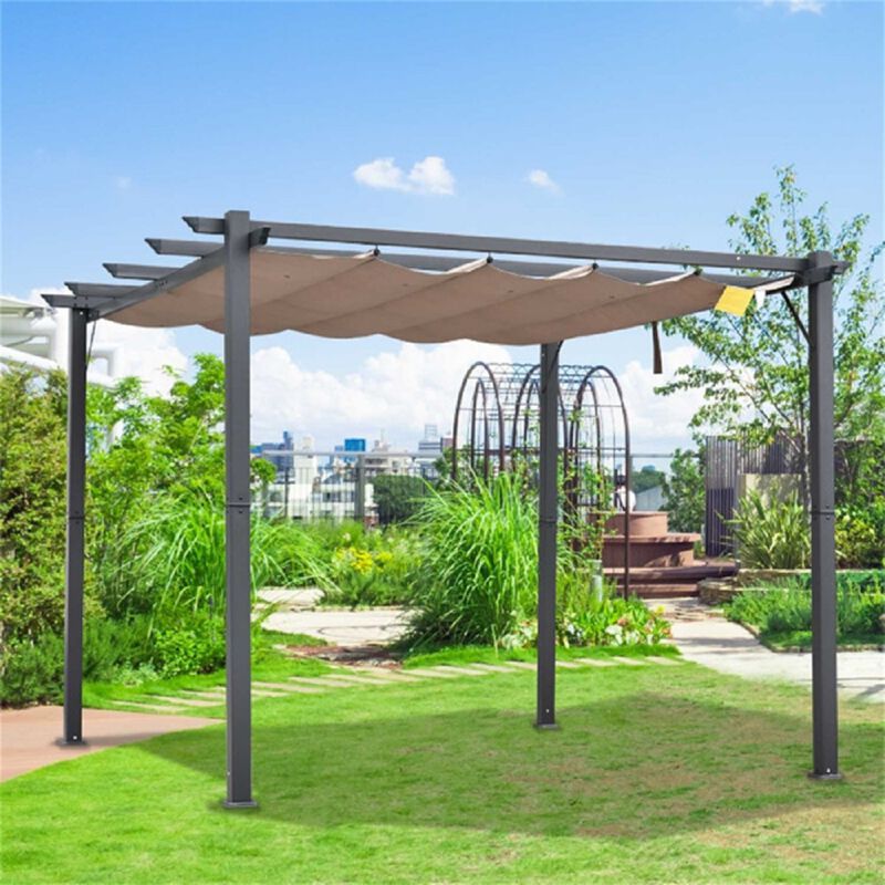 Freestanding Pergola Gazebo Modern Outdoor Shade for Backyard & Patio