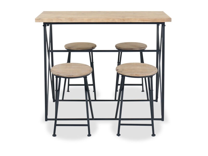 Foldable Table with Stools