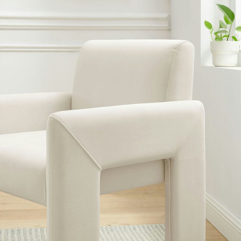 Daven Stain-Resistant Performance Velvet Dining Armchair image number 8