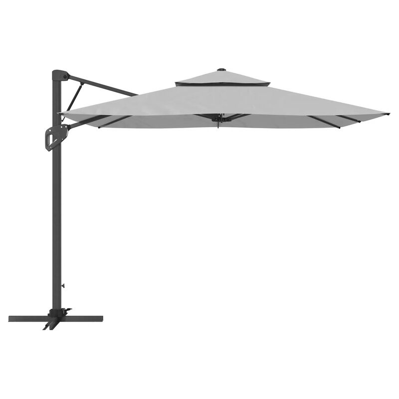 MONDAWE 10 ft. Square Offset Cantilever Outdoor Patio Umbrella