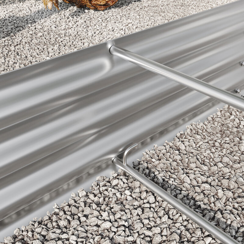 Oval Metal Raised Garden Bed