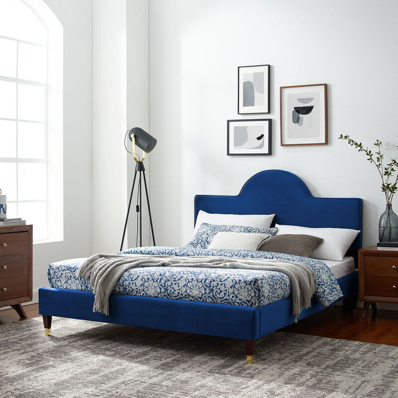Modway - Aurora Performance Velvet Full Bed image number 1