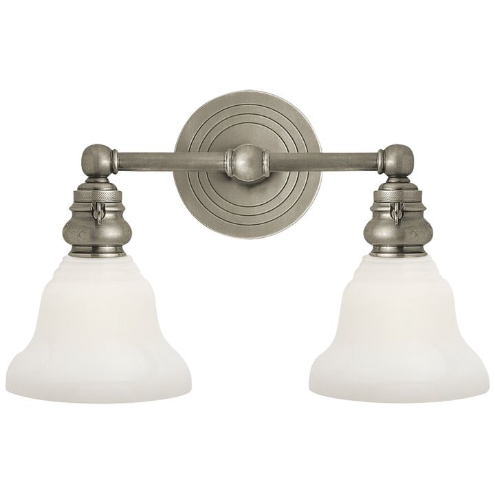 Boston Functional Double Light in Antique Nickel