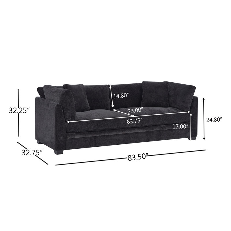Zerv Modern Flared Arms Sofa image number 9