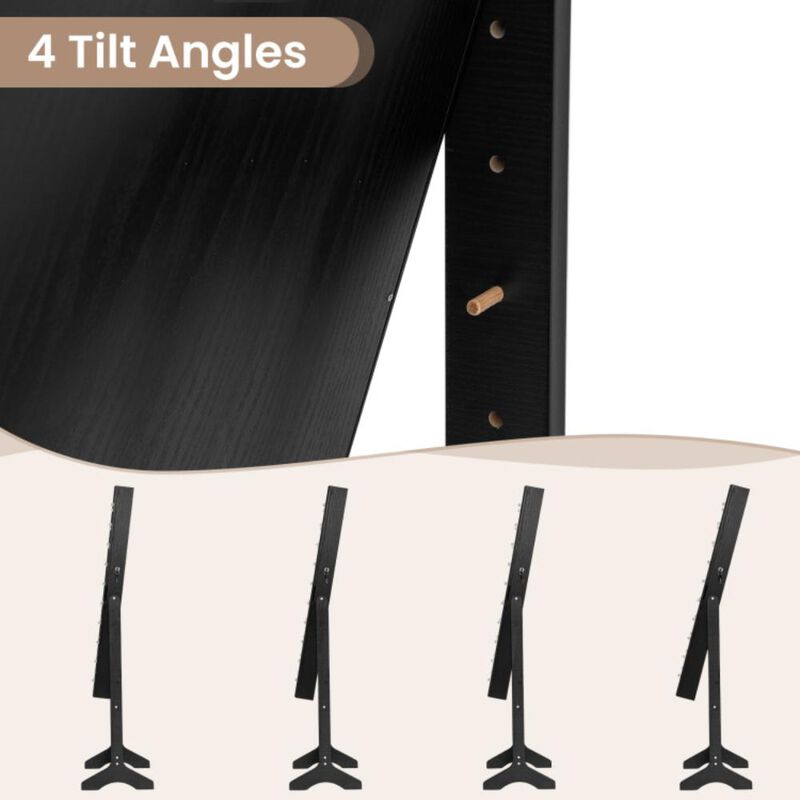 Hivvago Mirror Jewelry Cabinet with 20 Warm Lights and 4 Tilt Angles