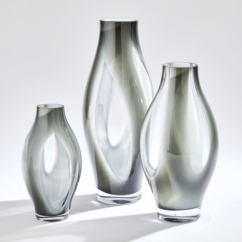 Fly Through Vase-Grey Large